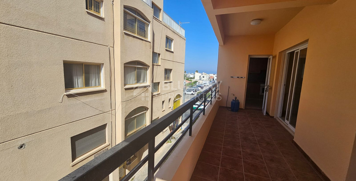 Spacious Top Floor three bedroom Apartment in Scenic Pafos for sale.