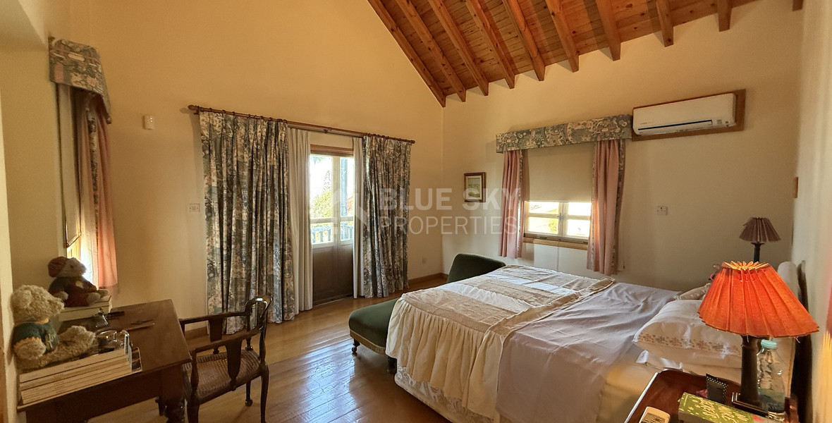 For Sale Charming English-Style Villa with Classic Country Character in the hills of Agia Fyla