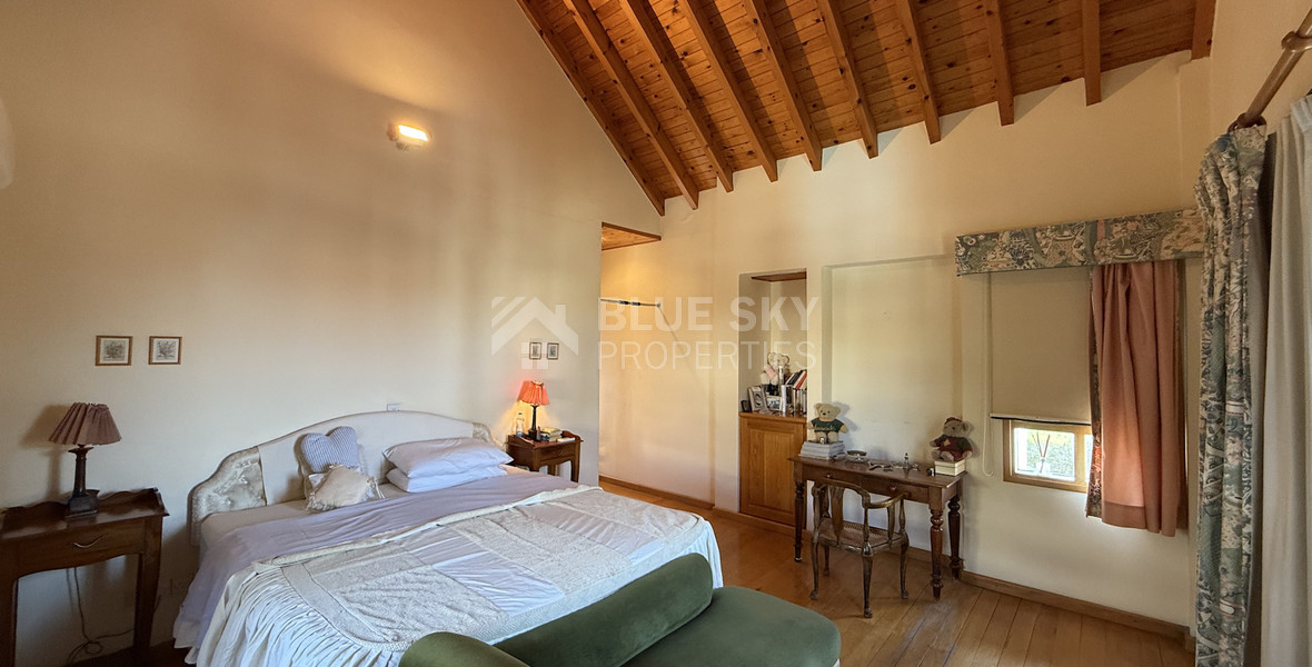 For Sale Charming English-Style Villa with Classic Country Character in the hills of Agia Fyla