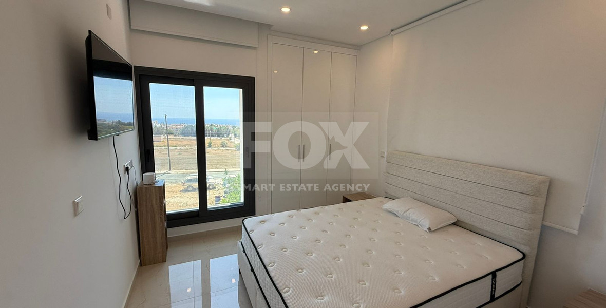 For Rent: Modern Five Bedroom Home in Pafos with Private Swimming Pool and Sea View.