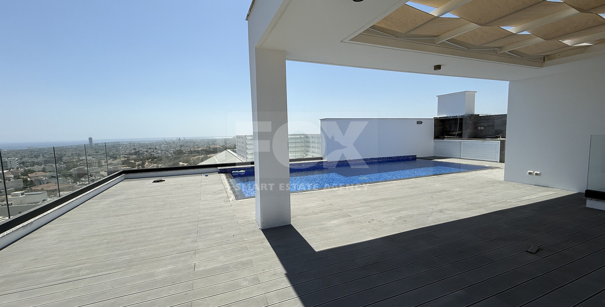 FOR RENT UNFURNISHED PENTHOUSE THREE BEDROOM WITH PRIVATE SWIMMING POOL AND MAIDS QUARTER OR 4TH BEDROOM IN PANTHEA