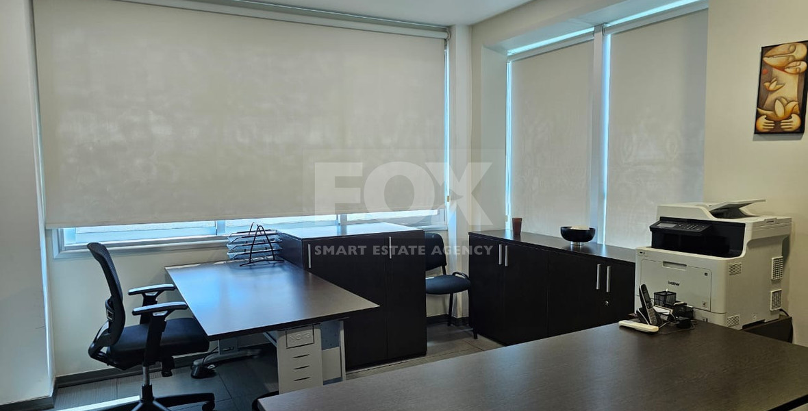 FOR RENT BEAUTIFUL FURNISHED OFFICE ON SPYROU KYPRIANOU AVENUE