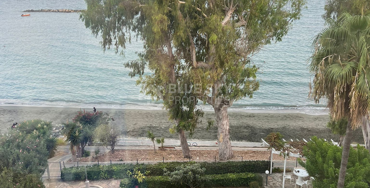 Seafront two bedroom apartment in Agios Tychonas (tourist area)  for rent  in Limassol