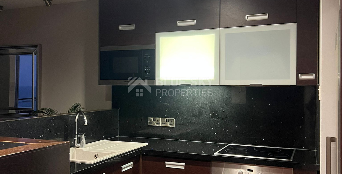 Seafront two bedroom apartment in Agios Tychonas (tourist area)  for rent  in Limassol