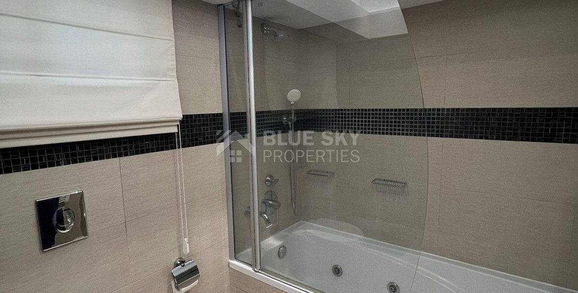 Seafront two bedroom apartment in Agios Tychonas (tourist area)  for rent  in Limassol