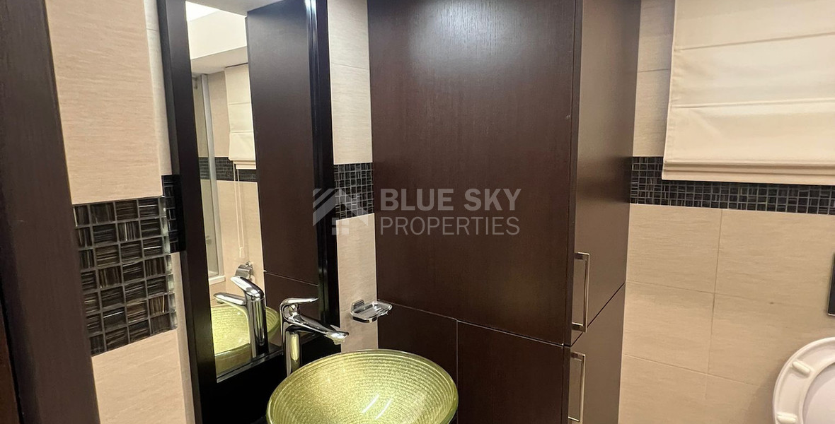 Seafront two bedroom apartment in Agios Tychonas (tourist area)  for rent  in Limassol