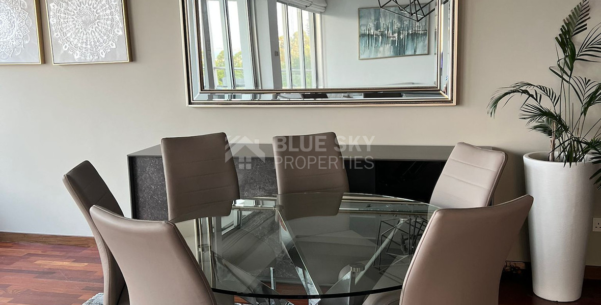 Seafront two bedroom apartment in Agios Tychonas (tourist area)  for rent  in Limassol