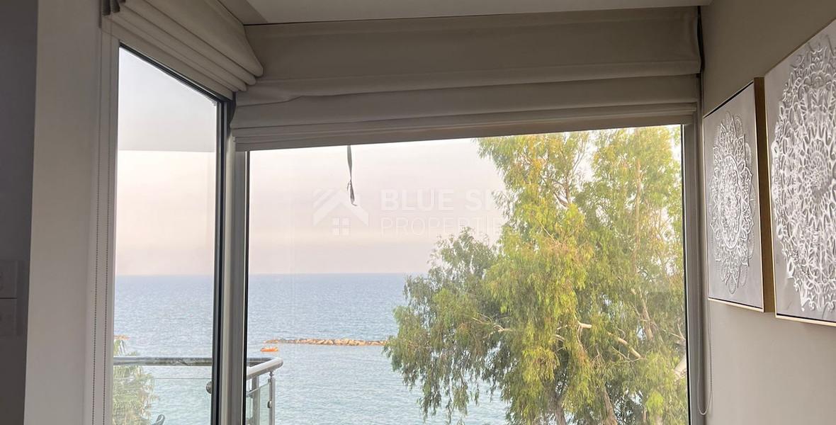 Seafront two bedroom apartment in Agios Tychonas (tourist area)  for rent  in Limassol