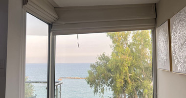 Seafront two bedroom apartment in Agios Tychonas (tourist area)  for rent  in Limassol