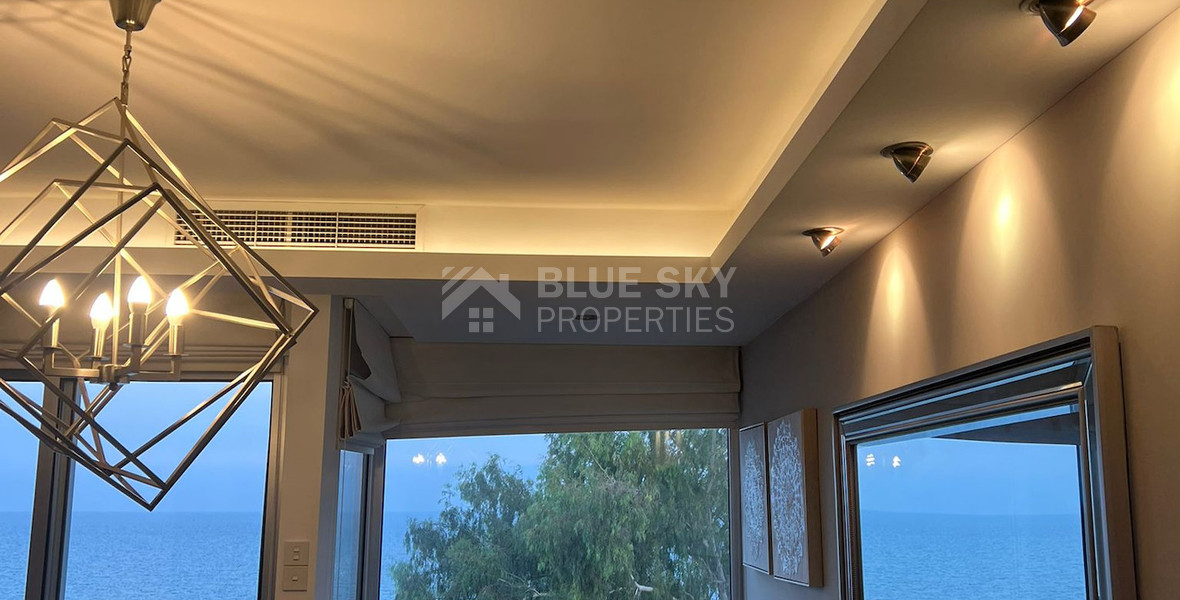 Seafront two bedroom apartment in Agios Tychonas (tourist area)  for rent  in Limassol