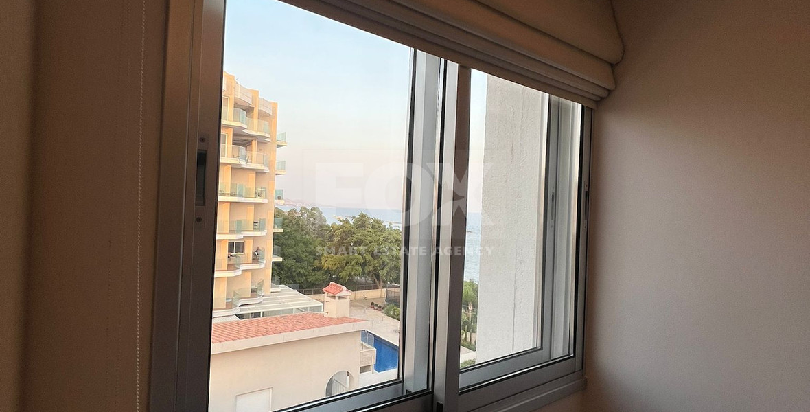 Seafront two bedroom apartment in Agios Tychonas (tourist area)  for rent  in Limassol