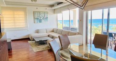 Seafront two bedroom apartment in Agios Tychonas (tourist area)  for rent  in Limassol