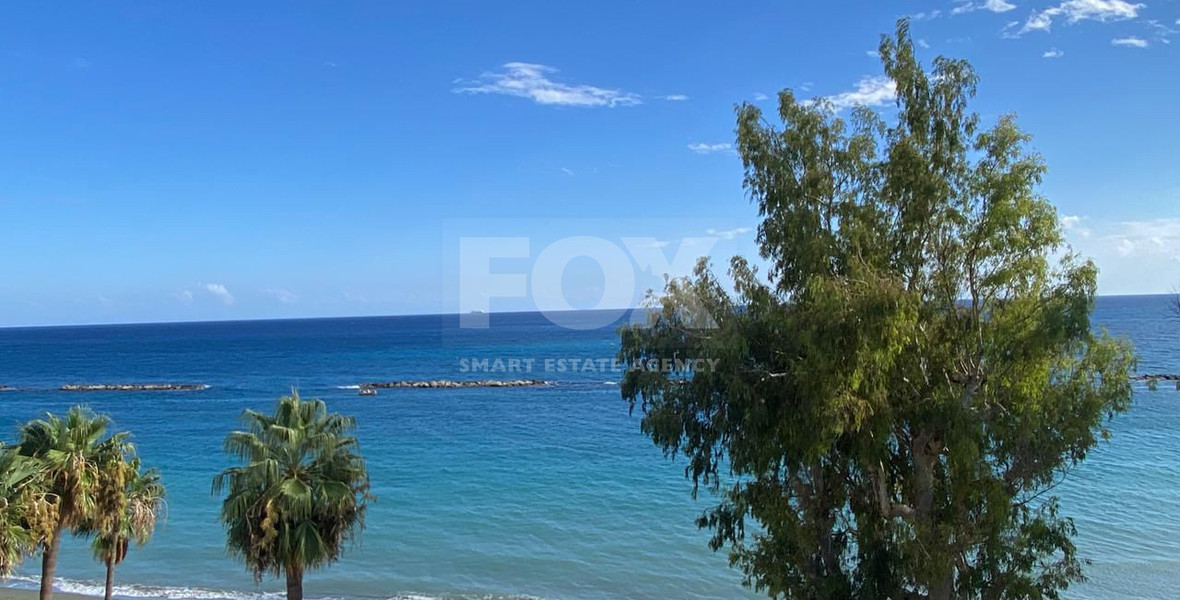 Seafront two bedroom apartment in Agios Tychonas (tourist area)  for rent  in Limassol
