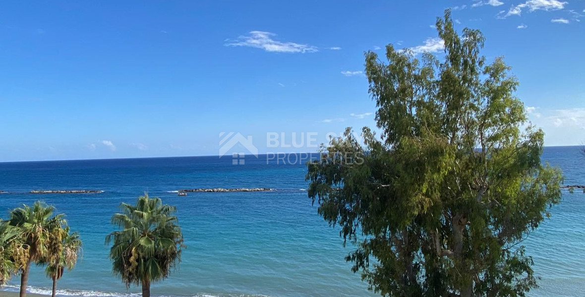 Seafront two bedroom apartment in Agios Tychonas (tourist area)  for rent  in Limassol