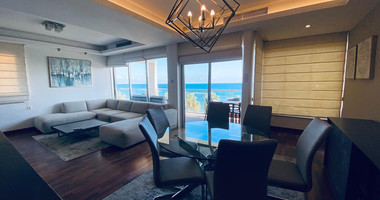 Seafront two bedroom apartment in Agios Tychonas (tourist area)  for rent  in Limassol