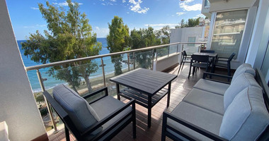 Seafront two bedroom apartment in Agios Tychonas (tourist area)  for rent  in Limassol