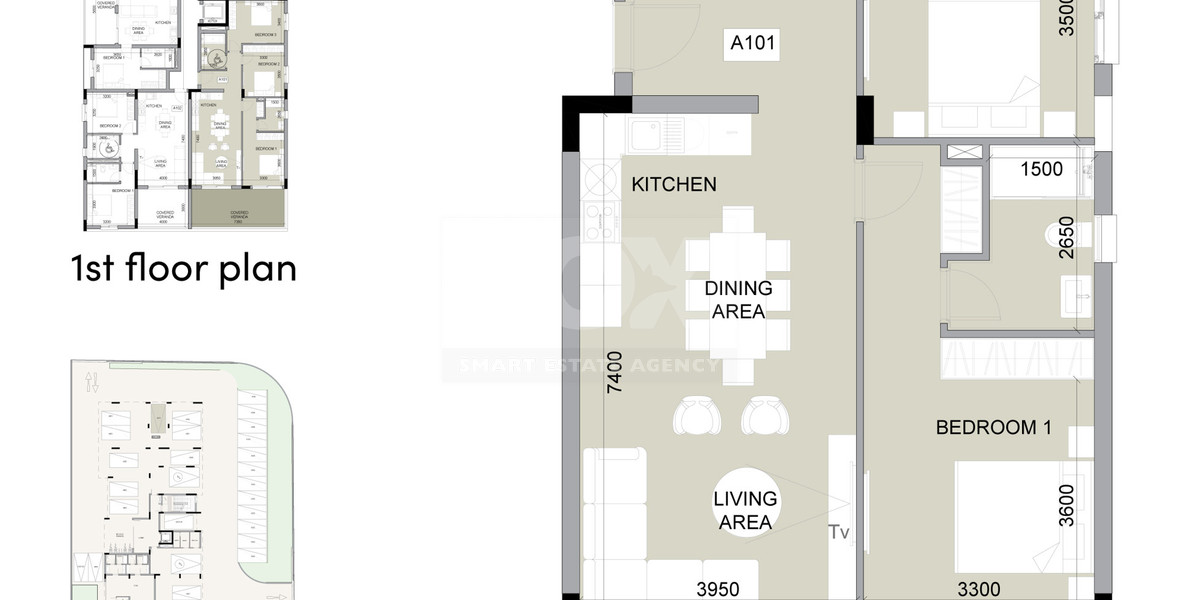 For Sale Spacious Unfurnished Apartment in Vibrant Germasogeia Community