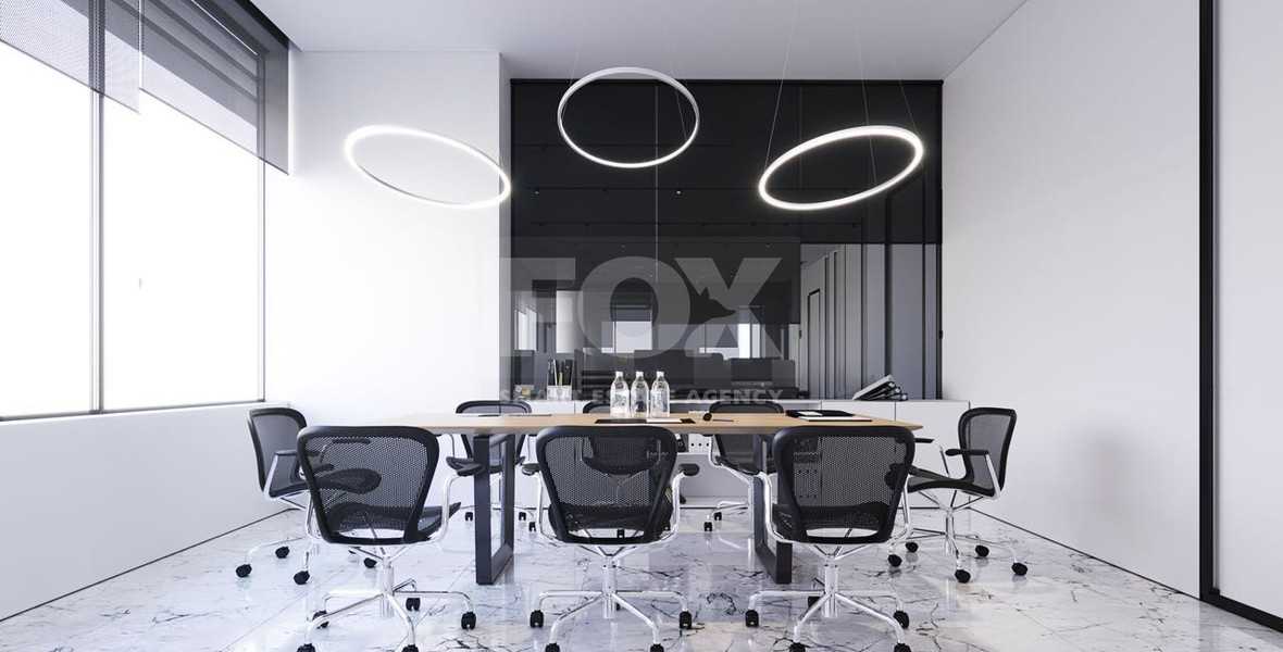 Off-plan luxury office for sale in a signature 8-story commercial development in Agia Zoni, Limassol.