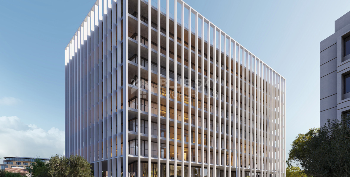 Off-plan luxury office for sale in a signature 8-story commercial development in Agia Zoni, Limassol.
