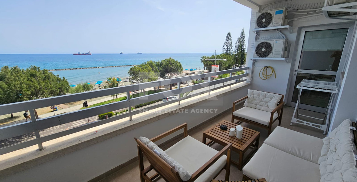 Seafront Two Bedroom Apartment For Rent In Agia Trias