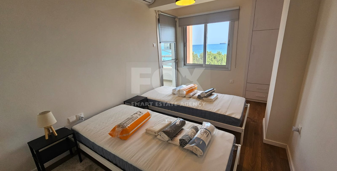 Seafront Two Bedroom Apartment For Rent In Agia Trias