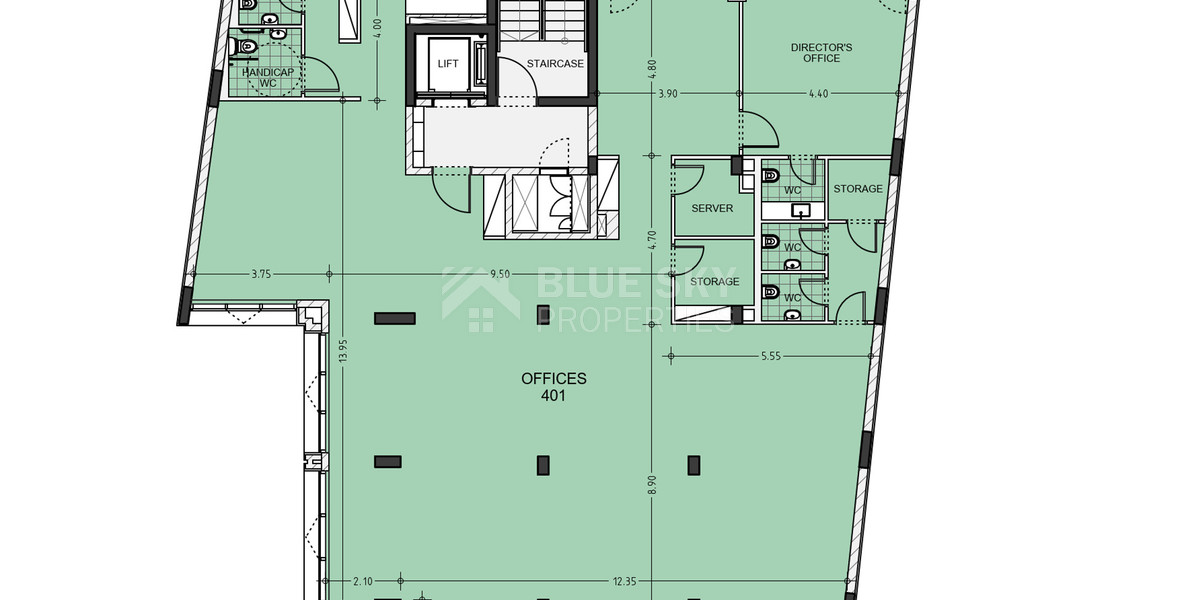 Spacious Office Unit of a 6-Storey Building in Molos For Sale, Limassol