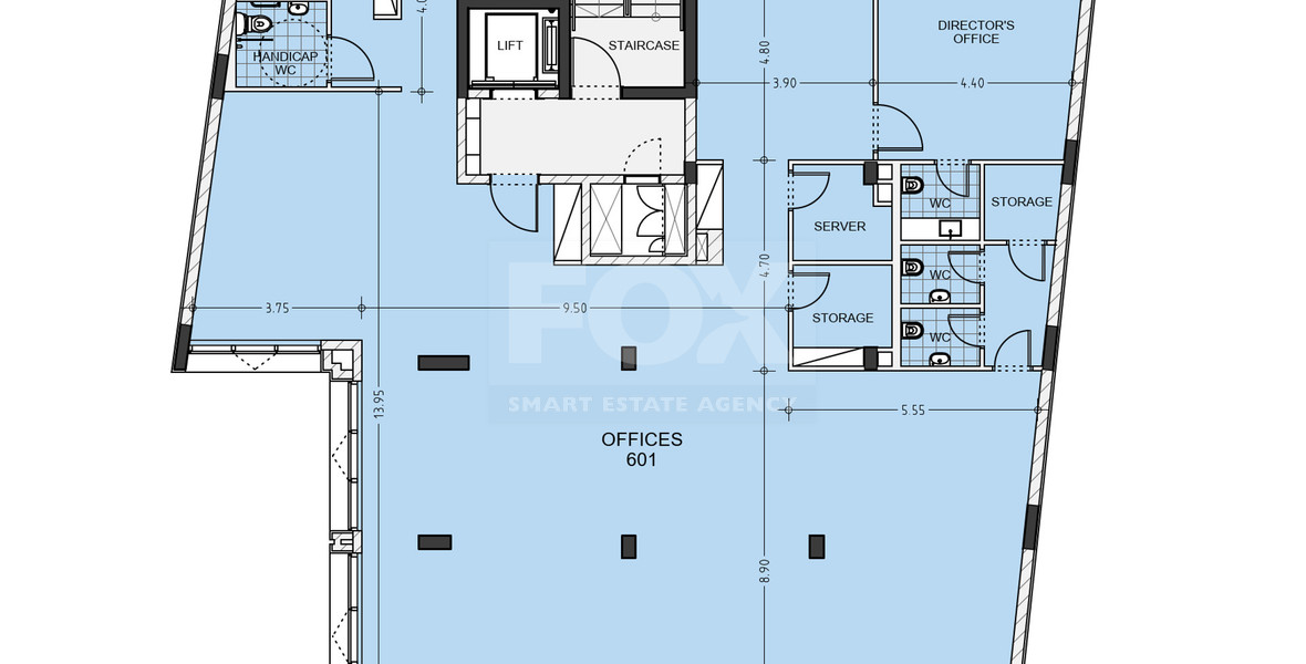 Large Office Unit Featuring Rooftop Garden Access For Sale in Molos, Limassol