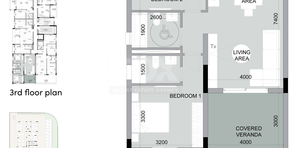 For sale 2 Bedroom Apartment in Potamos Germasogeia, Limassol