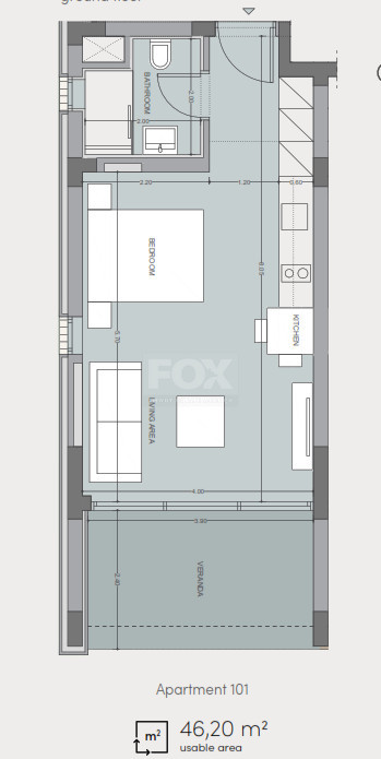 Modern Studio Apartment For Sale in Peaceful Mountain Prodromos,Limassol.