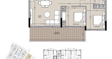 For Sale 2 bedroom apartment in  Asomatos, Limassol