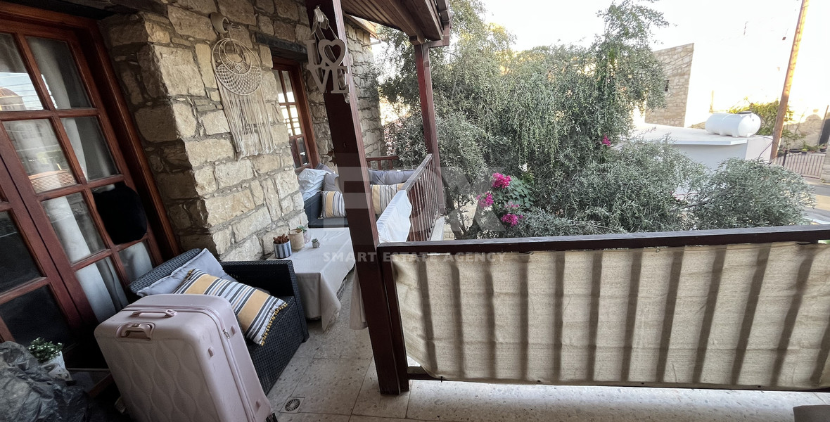 For Sale Two-Story Stone House with Yard at the Heart of Parekklisia