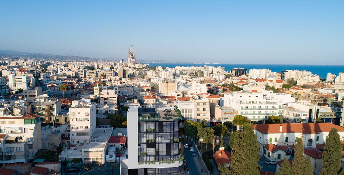 Modern Commercial Building with Rooftop Garden & Indoor Greenery For Rent in Agia Zoni,Limassol