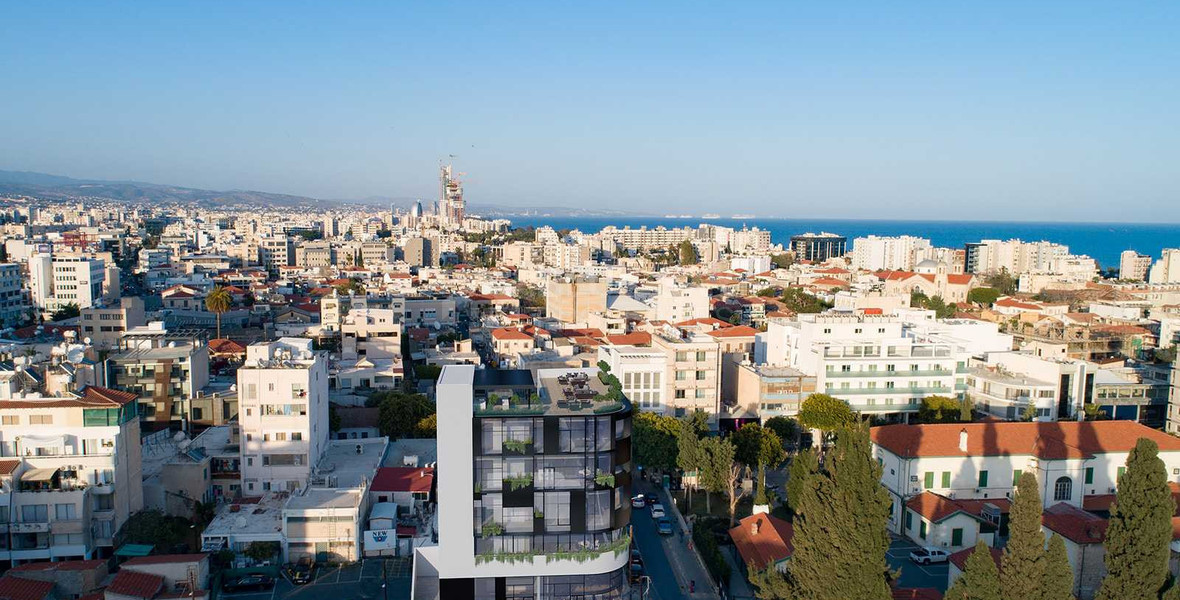 Modern Commercial Building with Rooftop Garden & Indoor Greenery For Rent in Agia Zoni,Limassol