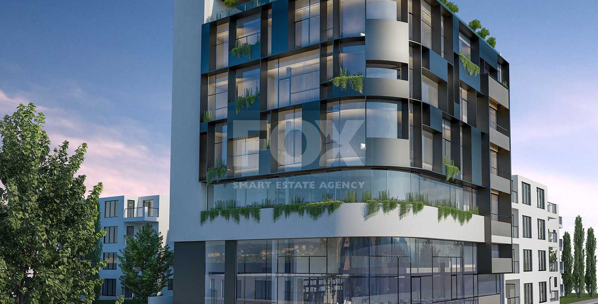 Modern Commercial Building with Rooftop Garden & Indoor Greenery For Rent in Agia Zoni,Limassol