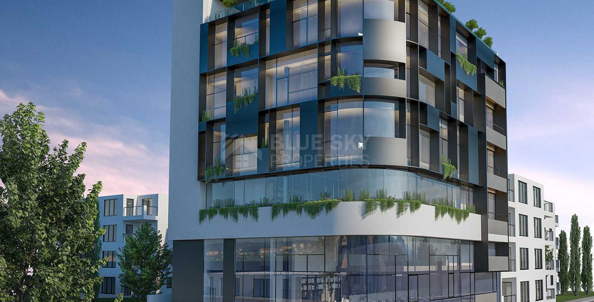 Modern Commercial Building with Rooftop Garden & Indoor Greenery For Rent in Agia Zoni,Limassol