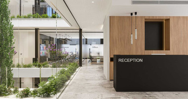 Modern Commercial Building with Rooftop Garden & Indoor Greenery For Rent in Agia Zoni,Limassol
