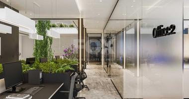 Modern Commercial Building with Rooftop Garden & Indoor Greenery For Rent in Agia Zoni,Limassol