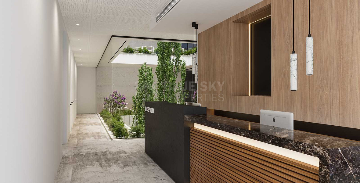 Modern Commercial Building with Rooftop Garden & Indoor Greenery For Rent in Agia Zoni,Limassol