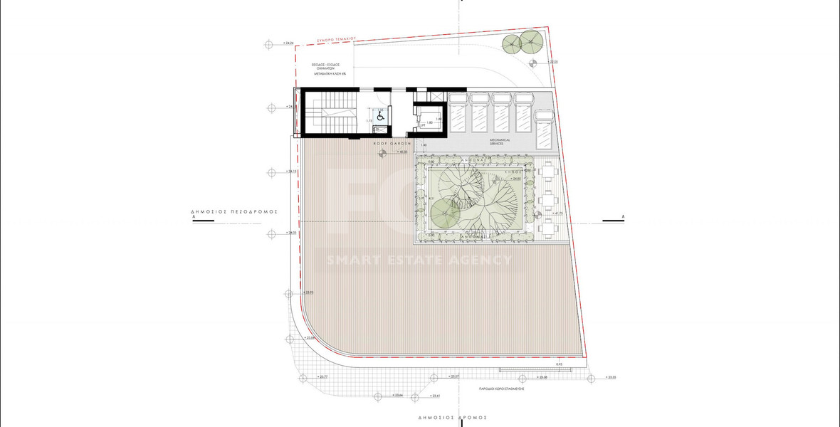 Modern Commercial Building with Rooftop Garden & Indoor Greenery For Rent in Agia Zoni,Limassol