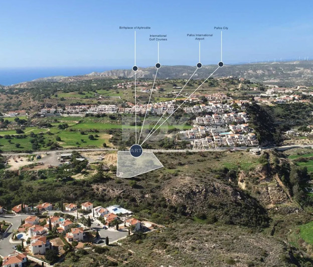 Development land for sale with architecture plans in Pissouri, Limassol
