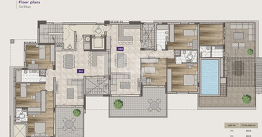 Amazing 3+ 1 bedroom penthouse with private pool for sale in Potamos Germasogeia, Limassol