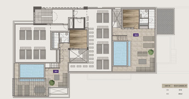 Amazing 3+1 Bedroom Penthouse with Roof Garden & Private Pool for sale in Potamos Germasogeia