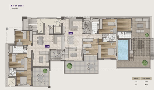 Amazing 3+1 Bedroom Penthouse with Roof Garden & Private Pool for sale in Potamos Germasogeia