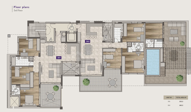 Amazing 3+1 Bedroom Penthouse with Roof Garden & Private Pool for sale in Potamos Germasogeia