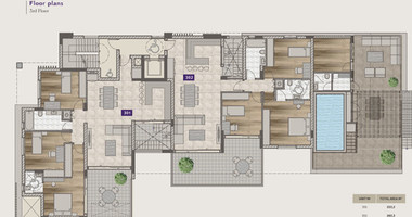 Amazing 3+1 Bedroom Penthouse with Roof Garden & Private Pool for sale in Potamos Germasogeia