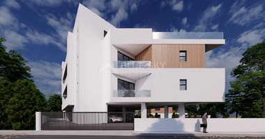 Modern three bedroom penthouse with roof garden in Germasogeia tourist area, Limassol