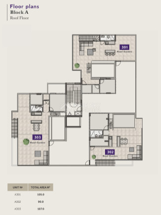 Modern three bedroom penthouse with roof garden in Germasogeia tourist area, Limassol