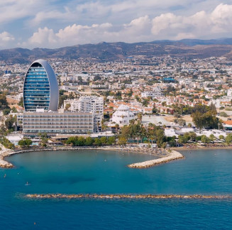 Amazing three bedroom penthouse with roof garden, private pool in Germasogeia tourist area, Limassol