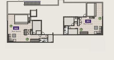 Elegant 3+1 Bedroom Penthouse with Expansive Private Roof Garden for sale in Germasogeia tourist area, Limassol