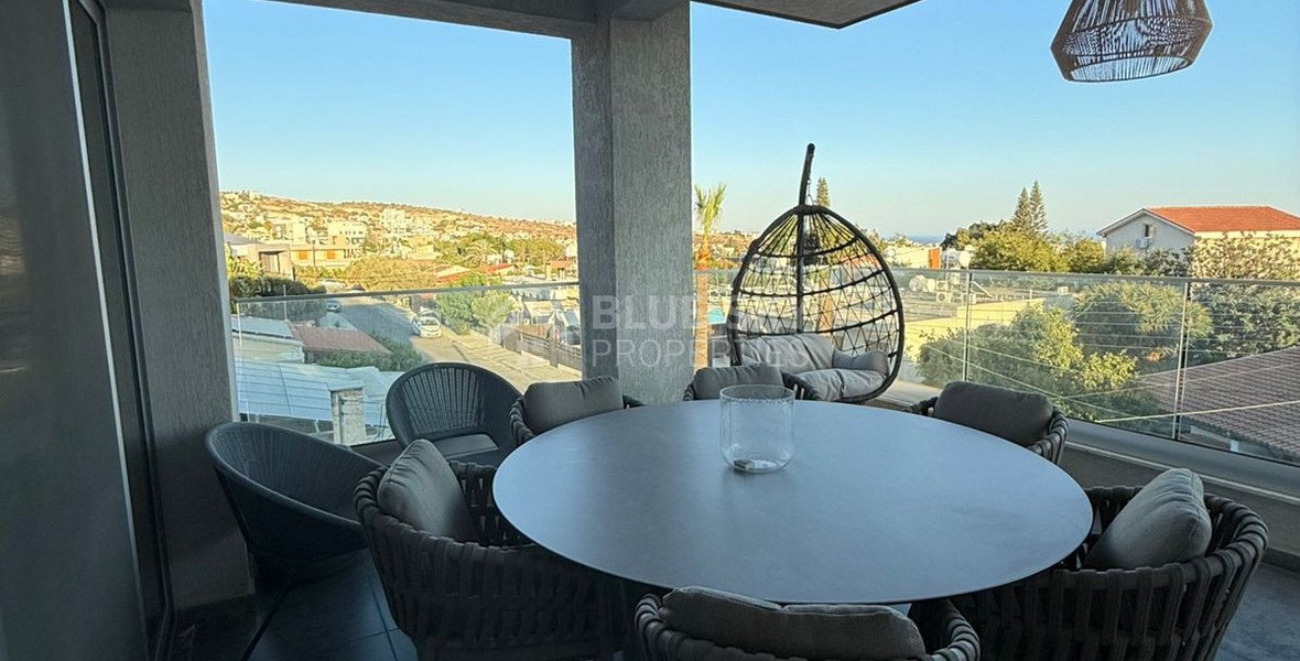 Full-Floor Two-Bedroom Apartment for sale in Agia Fyla: Sea-View & Big Verandas